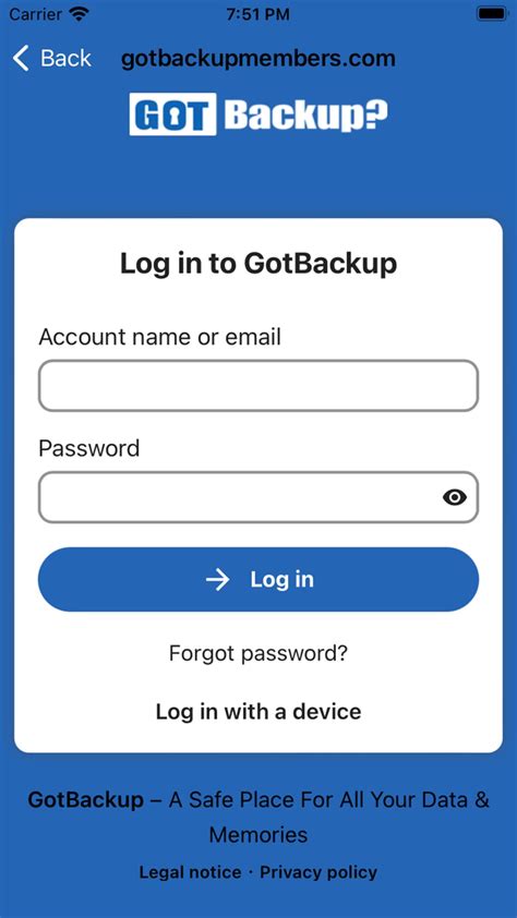 gotbackup login|GotBackup .